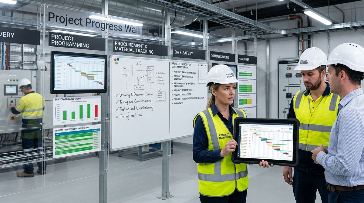 Project management and delivery of mechanical electrical works